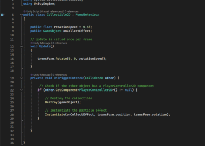 A wall of C# code In a coding program